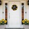 Summer Sunflower Wreath Hanging Plaque Wooden Front Door Hanger Door Sign for Office Wall Indoor Home Decorations